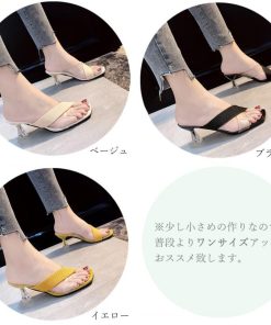 サンダル | クリアスクエアトゥ ミュール 夏