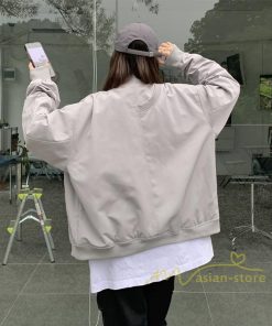 コート・ジャケット | スタジャン レディース ファッション 体型カバー 40代 30代 秋 アウター ジャケット ブルゾン カジュアル 上着 Oversize 長袖 羽織り ライトアウター