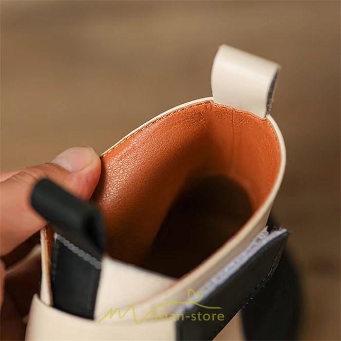 ショートブーツ | レディース 歩きやすい ワークブーツ 楽チン 痛くない ラウンドトゥ 美脚 厚底 カジュアル 通勤 通学 旅行 50代 30代 お出かけ 40代 20代