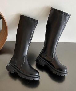 ニーハイブーツ | ロングブーツ 厚底ブーツ レディース韓国