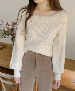 ニット・セーター | 韓国 ケーブルニット レディース 秋冬