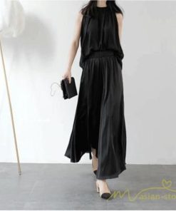 ワイドパンツ | ガウチョパンツ レディース ボトムス パンツ スカンツ スカーチョ ウエストゴム 30代 40代 50代 フレアパンツ 落ち感 ガウチョ ヨガパンツ