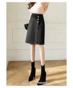 スカート | ミモレ丈ひざ丈レディース 無地 きれいめ 30代 40代 50代 着やせ 上品 通勤 通学 ラシャ キレイめ 2022新作 ハイウエスト 暖か 秋冬