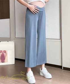 パンツ レギンス | マタニティ パンツ レディース 着痩せ 上品 マタニティウェア ローウエスト ワイドパンツ マタニティパンツ 妊婦服 夏服 薄手 サマーパンツ お出かけ 9分丈 夏