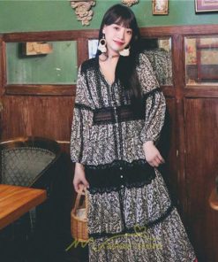 マキシ | マキシワンピース レディース ロングワンピース 大人 黒 Vネック 着痩せ フランス風 上品 高品質 きれいめ シフォン レース 人気 パーティー 二次会 夏秋新作