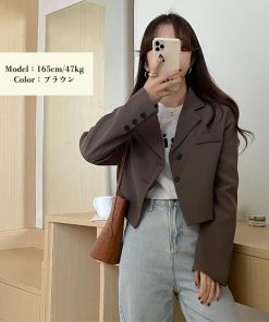 ジャケット・ブルゾン | ジャケット レディース ショート丈 韓国