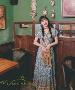 マキシ | 夏ワンピース ロングワンピース フレアワンピース 半袖 サマーワンピース 着痩せ レトロ 民族風 30代40代 旅行着 可愛い ゆったり ワンピース 20代 ビーチ