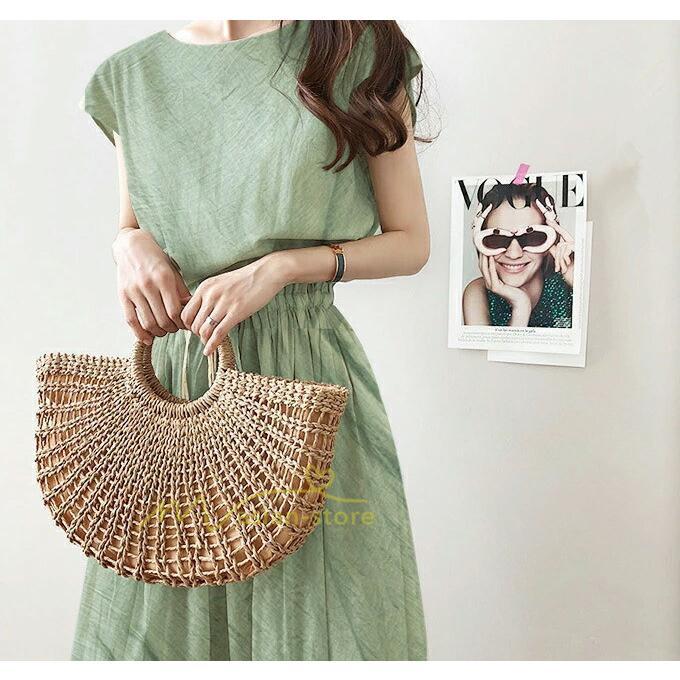 マキシ | ワンピース 半袖 夏ワンピース 20代30代 綿麻ワンピース ロングワンピース Aラインワンピース ウエストゴム リボン付き フレア 軽い 薄手 夏物 大人 40代50代