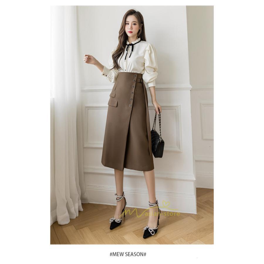 スカート | ボトムス レディース きれいめ 春夏 タイト秋服 2021 おしゃれ 膝丈 ハイウエスト 体型カバー お洒落 上品 通勤 OL カジュアル 20代30代40代