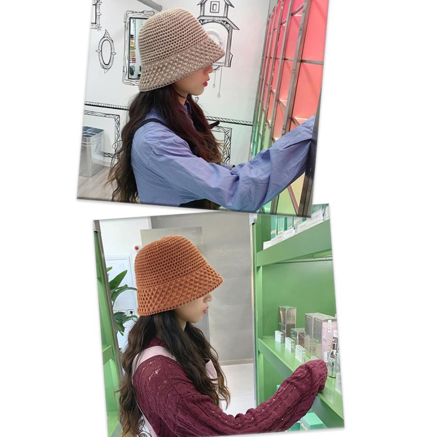 ニット帽 | 折りたたみ 小物 おしゃれ ニットバケットハット 韓国風 あったか 秋冬物 レディース ニットキャップ ニット帽子 大人