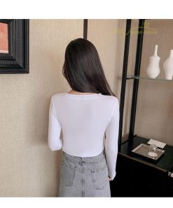 ｔシャツ・カットソー | インナーシャツ レディース ニット 長袖Tシャツ アンダーウェア スリム 肌着 女性用 トップス 長袖 無地 シンプル カジュアル 女性 ストレッチ トップス 2021