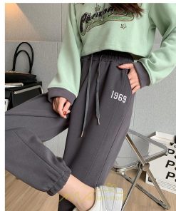 チノ・テーパード・ジョガー・スキニーパン | スウェットパンツ レディース ロングパンツ 長ズボン ボトムス ジョガーパンツ ウエストゴム 10代20代30代40代 部屋着 ルームウエア 刺繍 スウェット