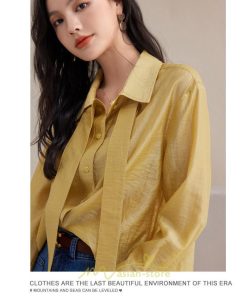 シャツ・ブラウス | シフォンブラウス 長袖 レディース シフォン ブラウス フォーマル カジュアル リボン 着痩せ 通勤 通学 オシャレ 可愛い 秋服 上品 キレイめ 2022 ナチュラル