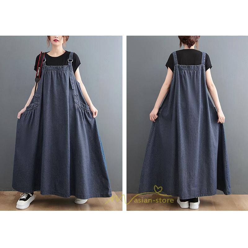 オーバーオール サロペット | オーバーオール レディース スカート サロペット 春 夏 秋 冬 20代 30代 40代 デニム お出かけ ジャンスカ ジャンパースカート ポケット付き デート 外出