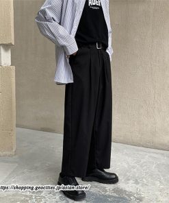 スラックス | パンツ ビジネスパンツ ワイドパンツ 無地 20代 30代 メンズ ゆったり 春 秋 冬 薄手 カジュアル 40代 オフィス フォーマル 50代 大きいサイズ