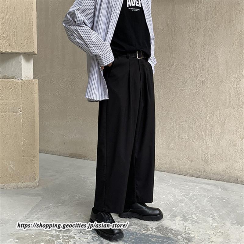 スラックス | パンツ ビジネスパンツ ワイドパンツ 無地 20代 30代 メンズ ゆったり 春 秋 冬 薄手 カジュアル 40代 オフィス フォーマル 50代 大きいサイズ