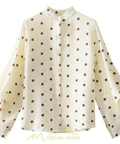 シャツ・ブラウス | シャス ブラウス 春夏 秋 シフォン レディース 長袖 フォーマル オフィス 入学式 入園式 ドット柄 外出 お出かけ ビジネス 20代30代40代50代 通勤 OL