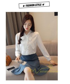 在庫ある | 短納期ブラウスレディースシャツ シフォンブラウス ビジネスカジュアルシャツトップス オフィスブラウス フォーマルシャツ 薄手 春夏衣装 リボン 通学通勤