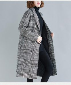チェスターコート | タイムセール即日発送グレンチェックロングレディースアウターコート ロングコート チェック 千鳥柄 フォマール 厚手 2020 中綿 S~XXL