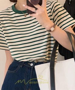 シャツ・ブラウス | ブラウス 半袖 Tシャツ レディース 夏物 ボーダー トップス おしゃれ 可愛い ゆったり 20代 30代 大人 40代 日常 体型カバー お出かけ カジュアル 着痩せ 50代