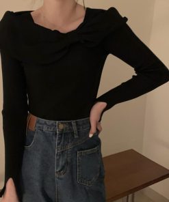 ニット・セーター | ビッグリボンニットトップスレディース秋冬