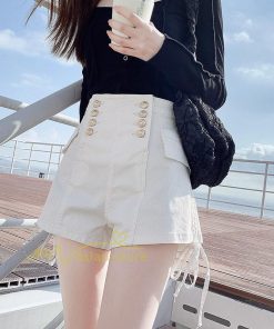 ショートパンツ | ゆったり Aライン デニム デニムパンツ ショートデニム ショーパン 短パン ショート丈 膝上 カジュアル 通勤通学 上品 20代30代40代 お出かけ