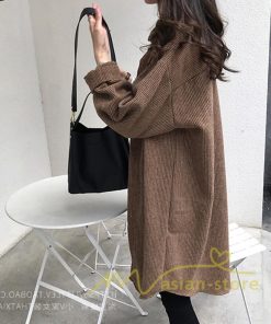 在庫ある | 短納期ロングシャツ アウター コーデュロイレディースブラウス カーディガン ゆったりシャツトップス オフィスブラウス 春秋着こなし インナーシャツ 通学通勤