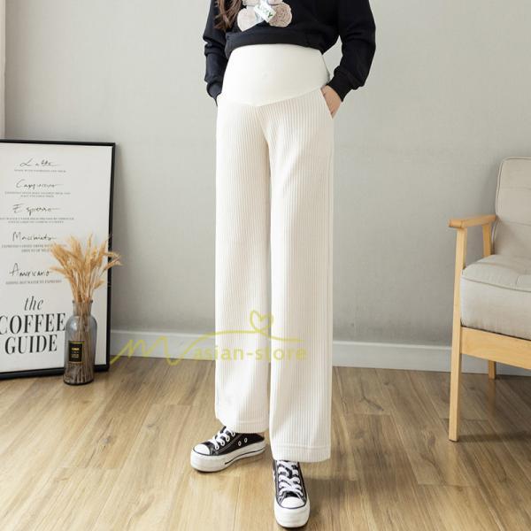 パンツ レギンス | マタニティパンツ 秋冬 暖かい プリーツパンツ 厚手 産前産後 調整可 ロングパンツ 妊婦パンツ 妊娠 マタニティウェア ゆったり 可愛い スリム 体型カバー