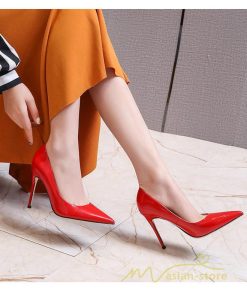 パンプス | 20.5cm~26.5cmハイヒール ポインテッドトゥ ミドルヒール 走れる ヒール レディース 結婚式 通勤 二次会 小さいサイズ 大きいサイズ