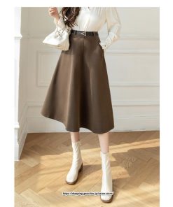 スカート | ロング レディース ロングフレア冬 ミモレ丈 暖かい ボトムス ロング丈 膝下 30代 40代 50代 通勤 ラシャ 暖か 通学 2022年秋冬