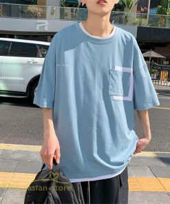 Tシャツ | Tシャツ メンズ 半袖 カットソー 切り替え 重ね着風 夏新作 サマー ファッション メンズスタイル カジュアル 大きいサイズ 夏 格好いい クルーネック
