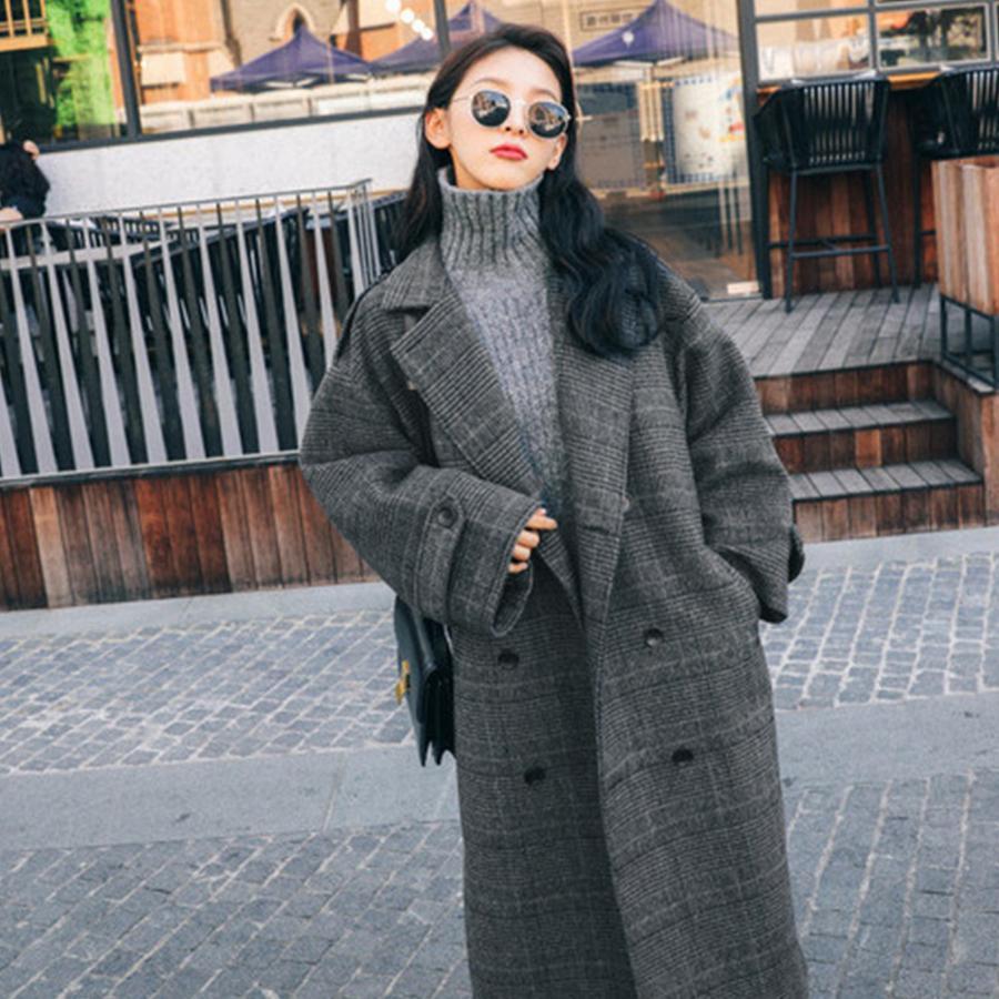 トレンチコート | チェスターコート グレンチェック 韓国