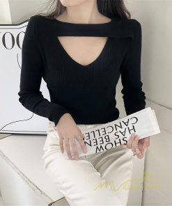 ｔシャツ・カットソー | リブカットソー レディース 秋 秋服 トップス 長袖 ロングスリーブ リブ カットソー 綿混 秋コーデ インナー タイト 伸縮性 ニットソー ショート丈 スリム