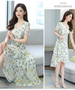 マキシ | ワンピース レディース 夏ワンピース シフォンワンピース 体型カバー 着痩せ 韓国風 30代 40代 50代 通勤 OL おしゃれ デート 2022 お出かけ 新作 キレイめ