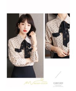 シャツ・ブラウス | シャツ ブラウス 秋冬 レディース リボン シフォン きれいめ フォーマル 春 長袖 通勤 OL オフィス ビジネス カジュアル キレイめ おしゃれ 高級感 綺麗 可愛い