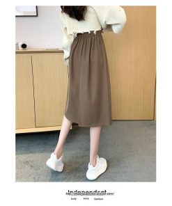 スカート | ロングロング丈 ミモレ丈 ミモレスリット 秋 冬 秋冬 高見え カジュアル Aライン 小柄 キレイめ 通学 着痩せ 通勤 2022新作