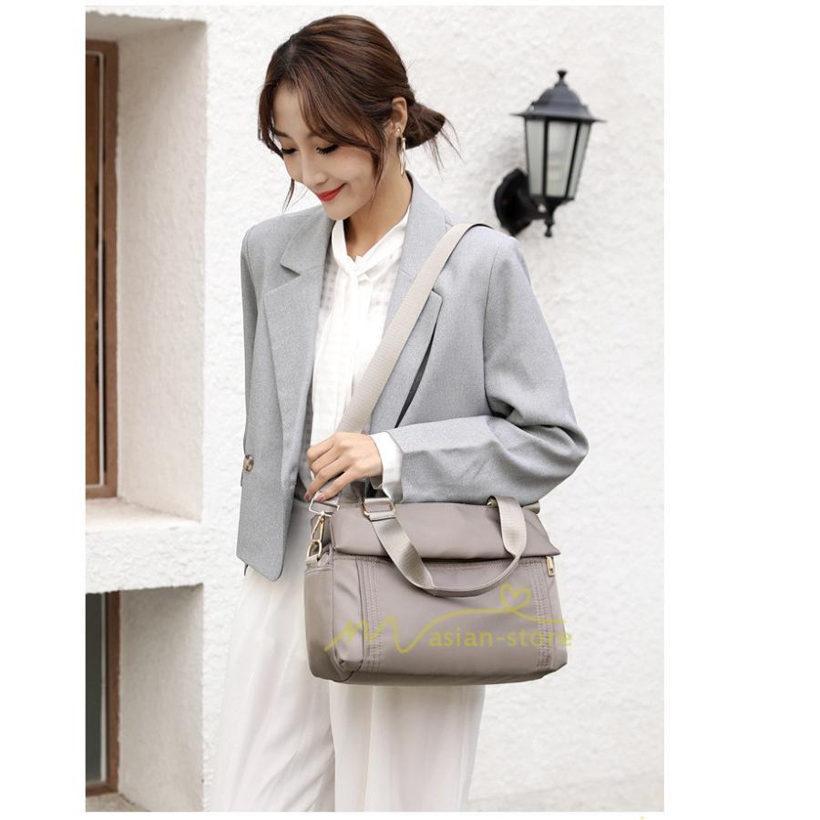 女性用バッグ | トートバッグ レディース ショルダー ハンドバッグ 3way 肩掛け ナイロン 通勤 通学 無地 シンプル 人気 上品 20代30代40代 トレンド 激売れ お出かけ 着回し