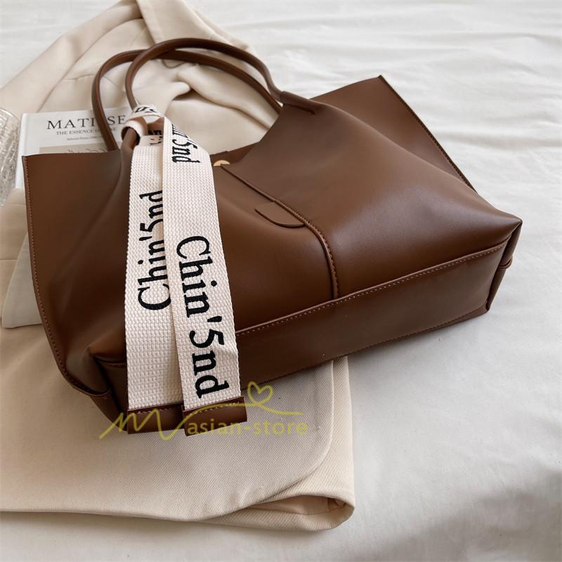 女性用バッグ | トートバッグ レディース A4 大容量 手提げ 鞄 おしゃれ PUレザー 通勤通学 無地 シンプル オフィス 上品 20代30代40代 お出かけ ビジネスバッグ ポーチ付き