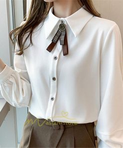 シャツ・ブラウス | スカーフタイシャツ トップス シャツ シャツ ブラウス レディース カジュアル フェミニン 春 秋 冬 きれいめ カジュアル 着痩せ 上品 エレガント 夏物 通勤通学