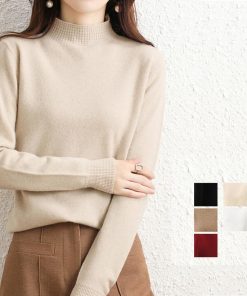 ニット・セーター | プチハイネックニットトップス レディース