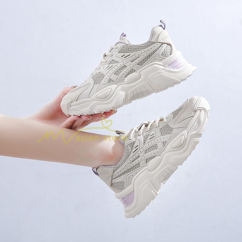 スニーカー | レディース 白 ダッドレディース 厚底 身長アップ ランニングシューズ 通気 厚底シューズ 厚底ダッドスニーカー 軽量 美脚 歩きやすい