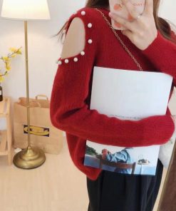 ニット・セーター | ニットトップス 肩出し ニットソー 長袖