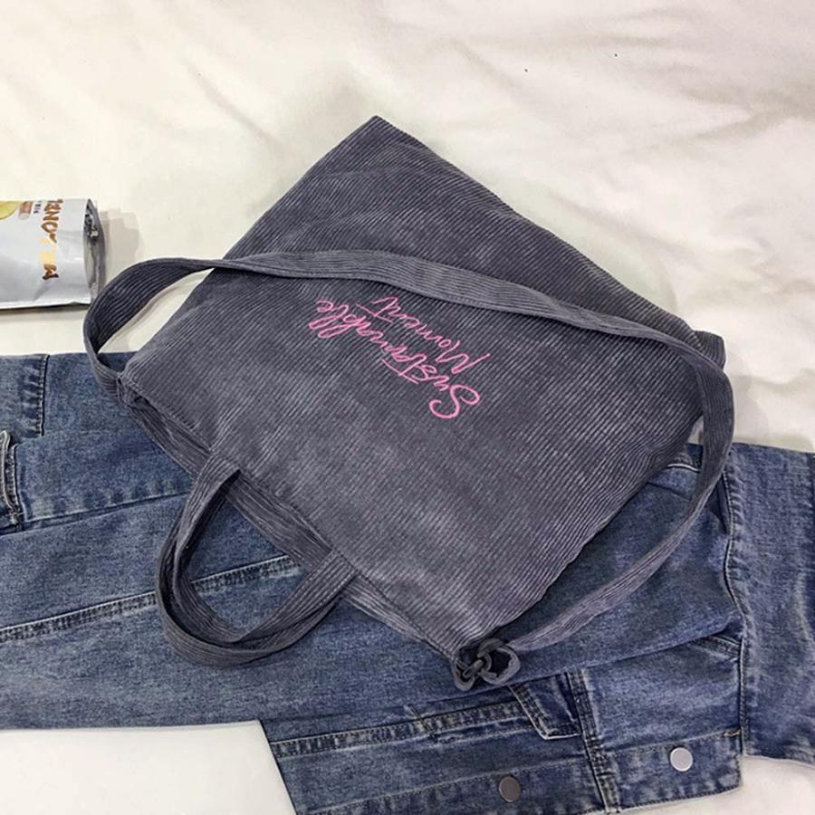 ショルダーバッグ | キャンバスバッグ レディース 刺しゅう 2way 大容量 トートバッグ