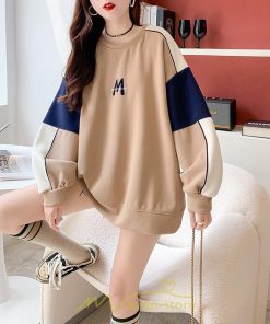 パーカー | トレーナー Tシャツ ロングT レディース トップス 切り替え 長袖 プルオーバー スウェット 麻 コーデ 秋 冬 スポーツ お出かけ アウトドア 通勤 春