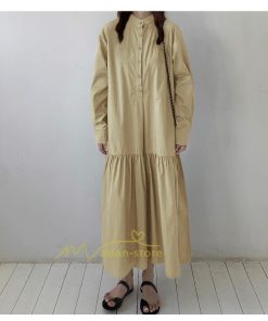 マキシ | シャツワンピース ワンピース 秋 春 レディース ロングワンピース 長袖 ロング丈 マキシ丈 体型カバー 無地 ゆったり 着痩せ 30代 40代 カジュアル 50代 夏物