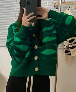 ニット・セーター | ニットカーディガン 秋冬レディース 配色