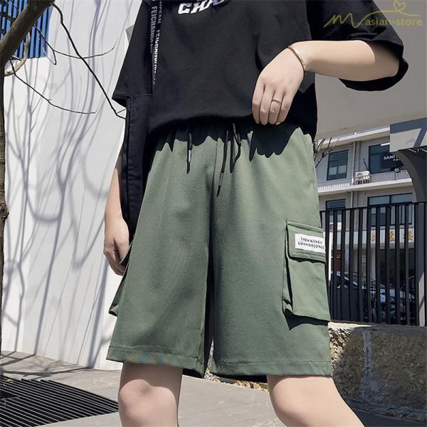 チノ・テーパード・ジョガー・スキニーパン | カーゴパンツ ショートパンツ 無地 五分丈パンツ 夏コーデ ポケット付き オシャレ ストレートパンツ 韓国風 かっこいい ゆったり 2020新制作 アメリカ風 薄手