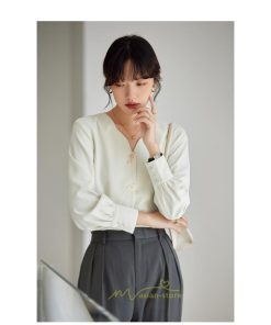 シャツ・ブラウス | ブラウス レディース シャツ トップス Vネック 長袖シャツ 無地 オフィス カジュアル おしゃれ 通勤 お仕事 フォーマル 上品 20代30代40代50代 可愛い
