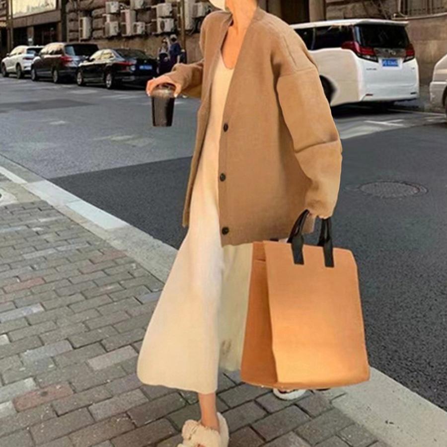 カーディガン | ニットレディース 中厚手