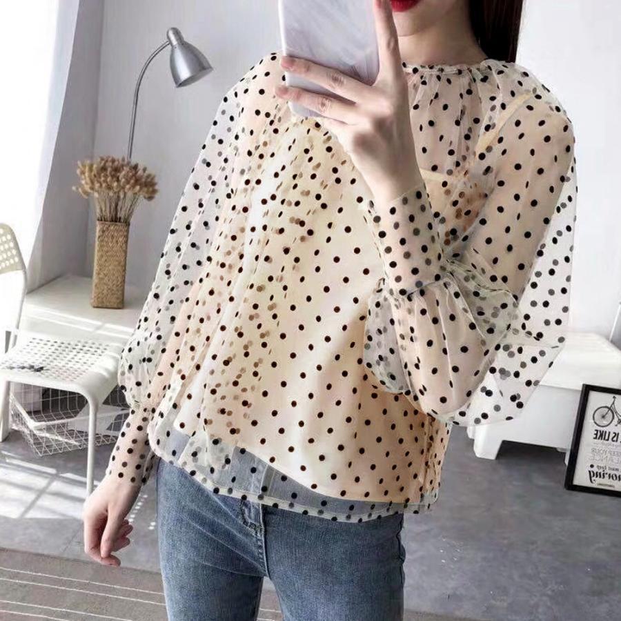 透かし編みトップス | シアーブラウス セットアップ アンサンブル